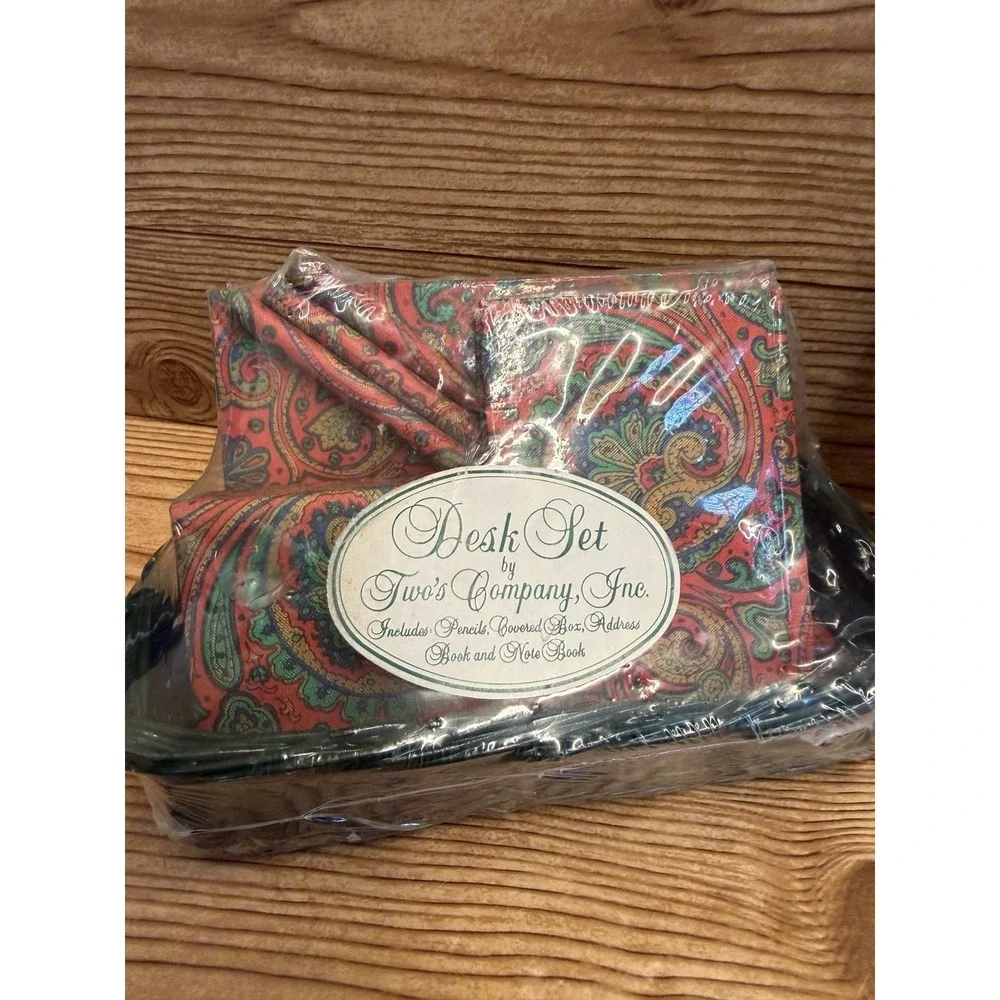 Vtg New Sealed Note Pads Desk Sets‎ Address Book Memo Book Lot Of 2 Floral